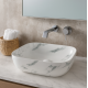 455*325*135mm Rectangle Carrara White Above Counter Ceramic Wash Basin 455*325*135mm Rectangle Carrara White Above Counter Ceramic Wash Basin